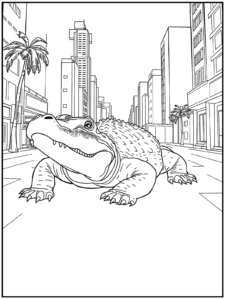 37 Crocodile Coloring Pages