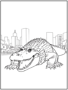 37 Crocodile Coloring Pages