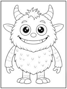 28 Cute Monster Coloring Pages (Free Coloring Book)