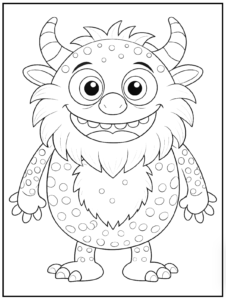 28 Cute Monster Coloring Pages (Free Coloring Book)