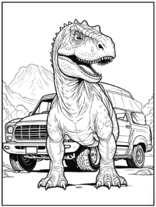 51 Dinosaur Coloring Pages