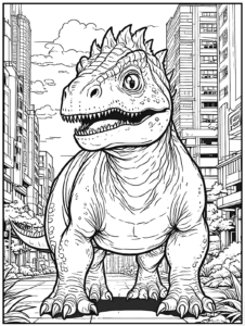51 Dinosaur Coloring Pages