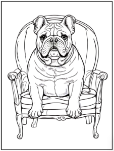 50 Dog Coloring Pages (Free Book With Cover)