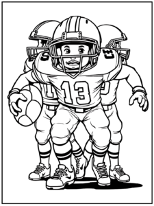 Free Football Coloring Pages (30 Free Printables)