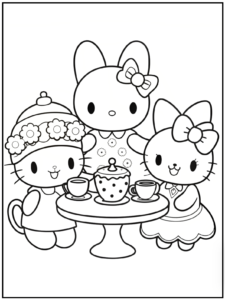 54 Hello Kitty Coloring Pages
