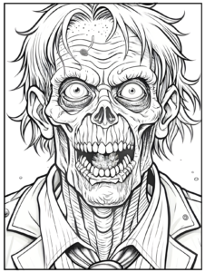Zombie Coloring Pages