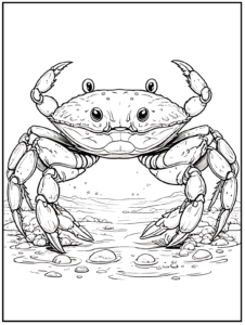 Crab Coloring Pages (103 PDF Printables)