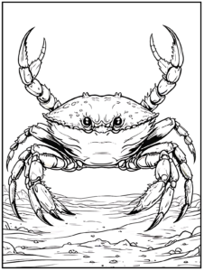 Crab Coloring Pages (103 PDF Printables)