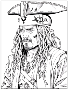 Pirates of the Caribbean Coloring Pages