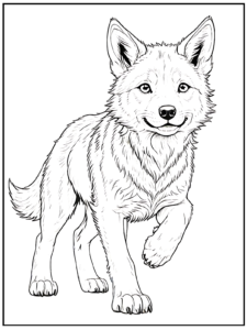 Wolf Coloring Pages (50 PDF Printables)