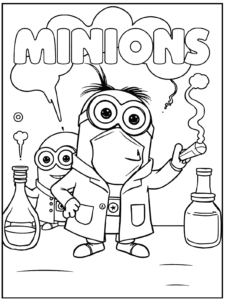 Minions Coloring Pages (30 Printables with Cover)