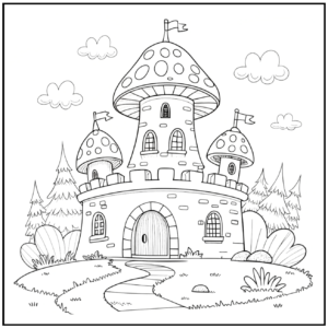 40 Mushroom Coloring Pages