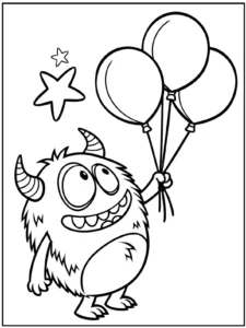 Cute Monster Coloring Pages