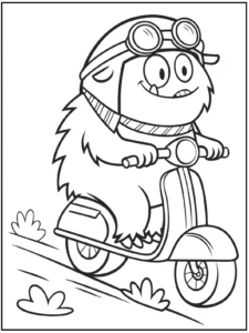 Cute Monster Coloring Pages