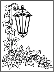 Lantern Coloring pages