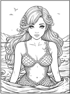 Mermaid Coloring Pages