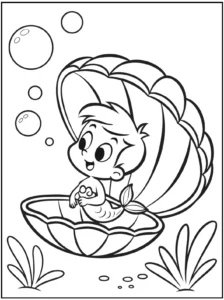 Mermaid Coloring Pages