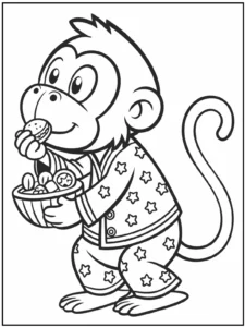 Monkey Coloring Pages