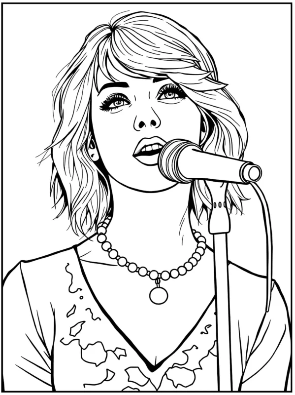 Taylor Swift Coloring Pages
